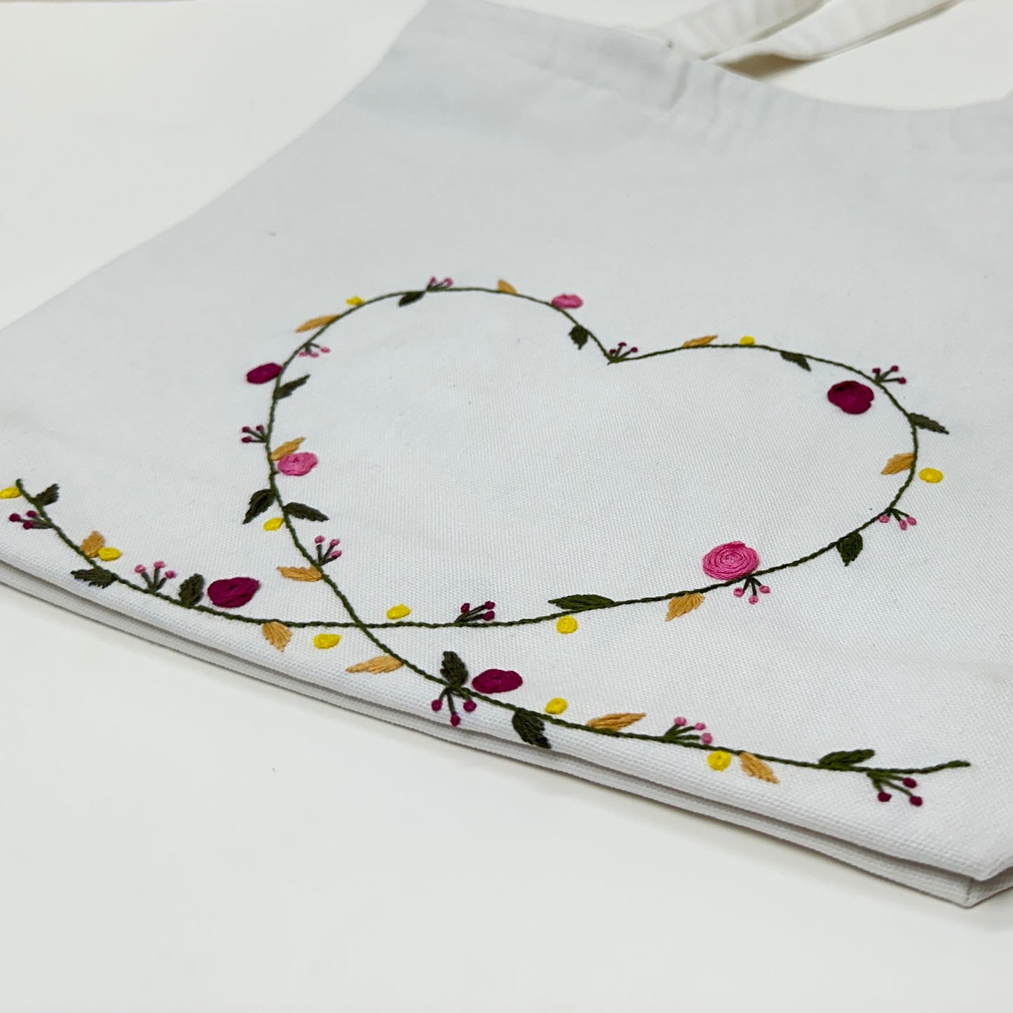 Hridaya - The Entangled Heart | Embroidered Tote Bag