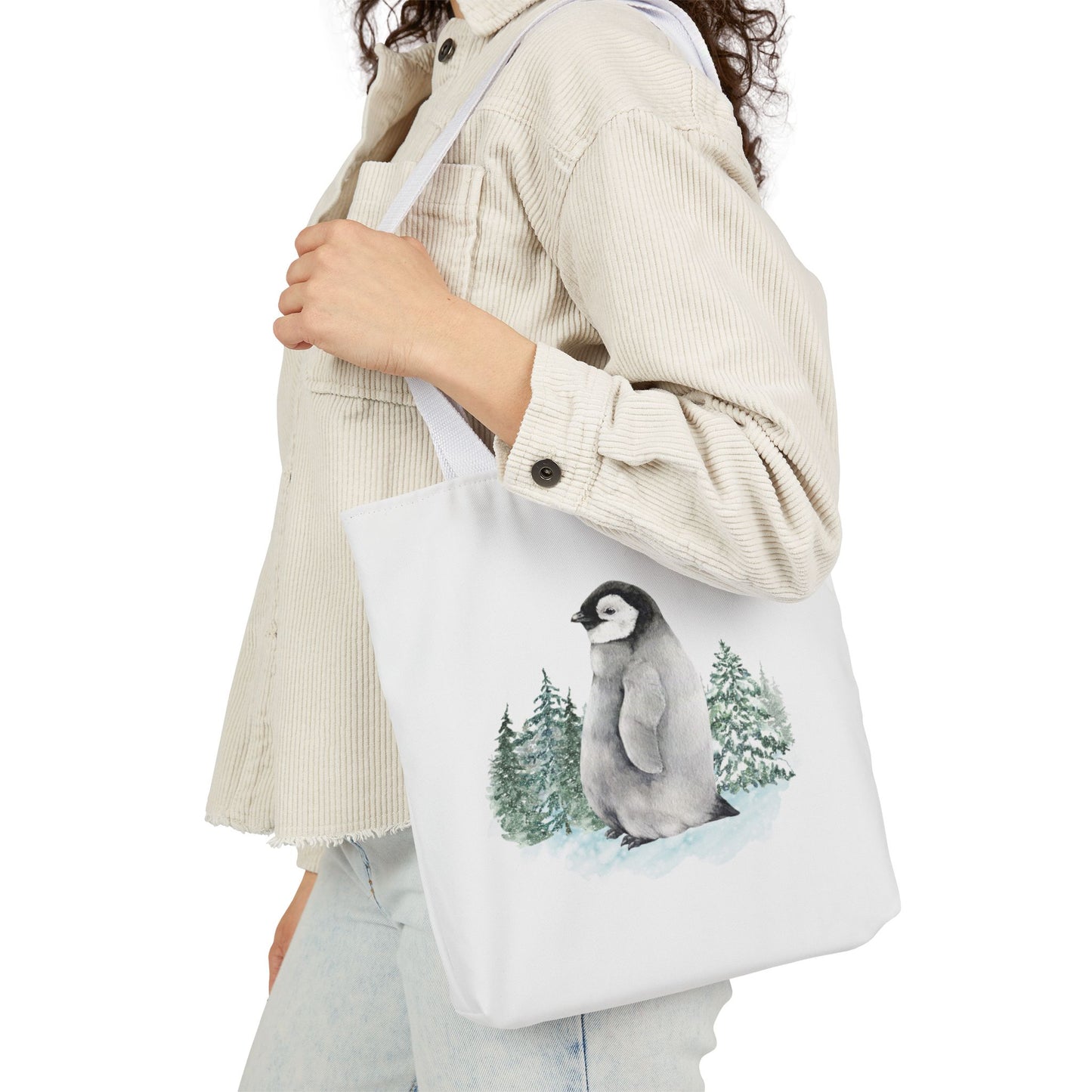 Penguino- - Printed Tote Bag