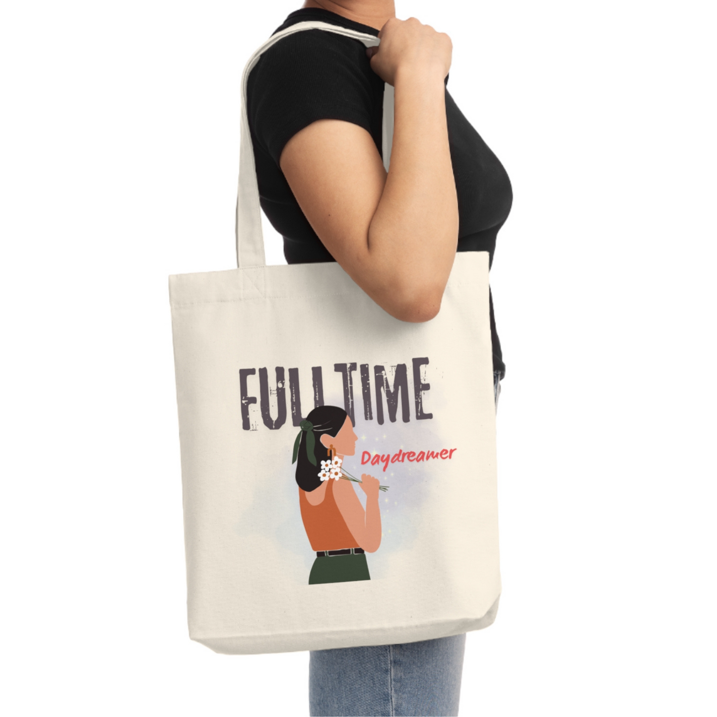 Fulltime Daydreamer - Printed Tote Bag