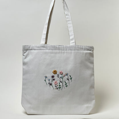 Roohi - The Floral Essence | Embroidered Tote Bag