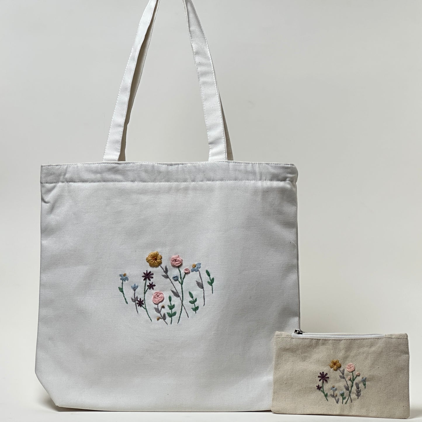 Roohi - The Floral Essence | Embroidered Tote Bag