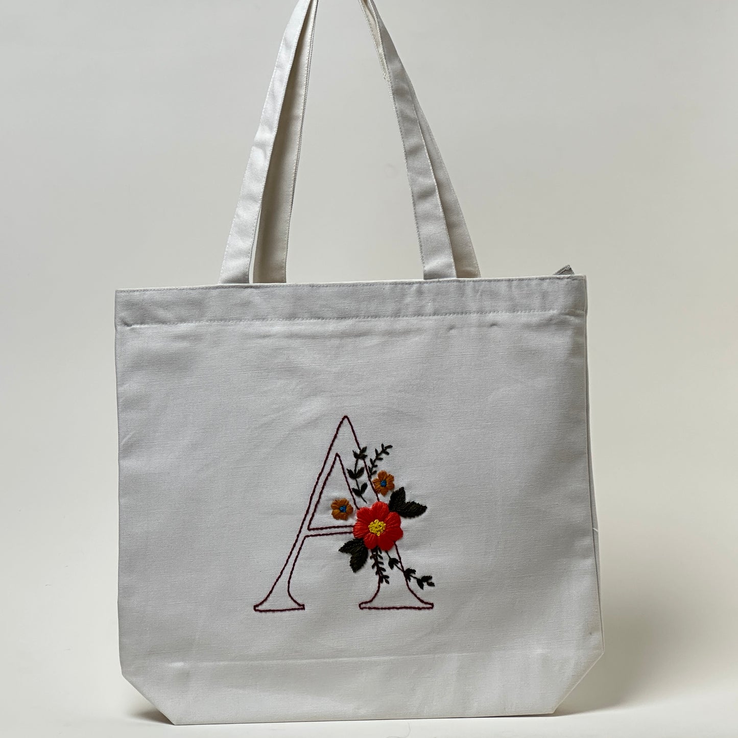 Regal Initial – A | Embroidered Tote Bag