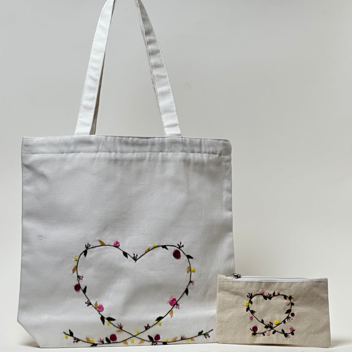 Hridaya - The Entangled Heart | Embroidered Tote Bag