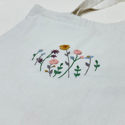 Roohi - The Floral Essence | Embroidered Tote Bag