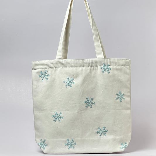 Himya - Drawn From Snow | Embroidered Tote Bag