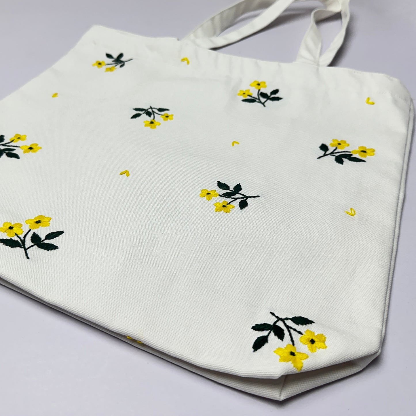 Reeva - Simply pure | Embroidered Tote Bag