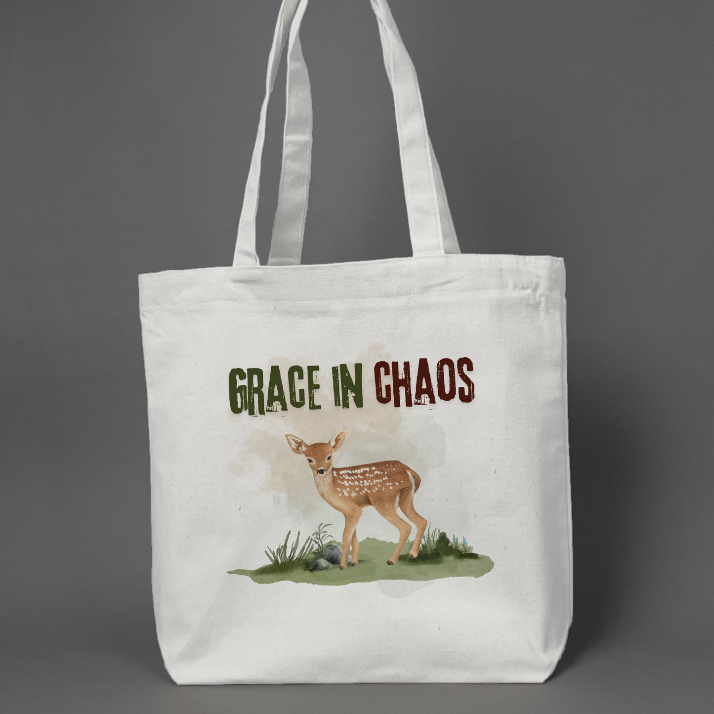 Grace in Chaos - Printed Tote Bag