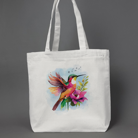 Wings of Bloom - Printed Tote Bag