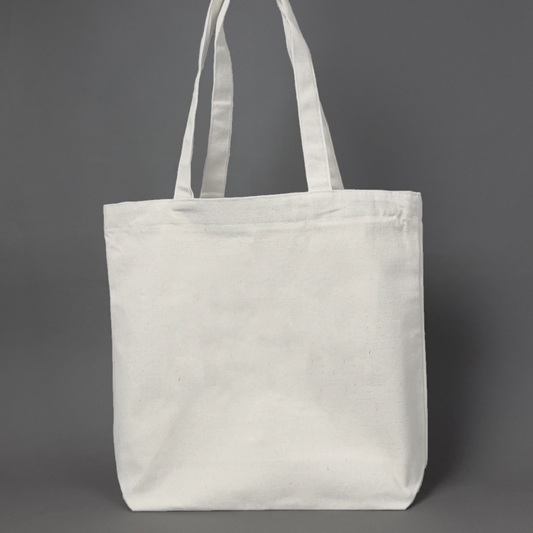 The Classic White - Plain Tote Bag